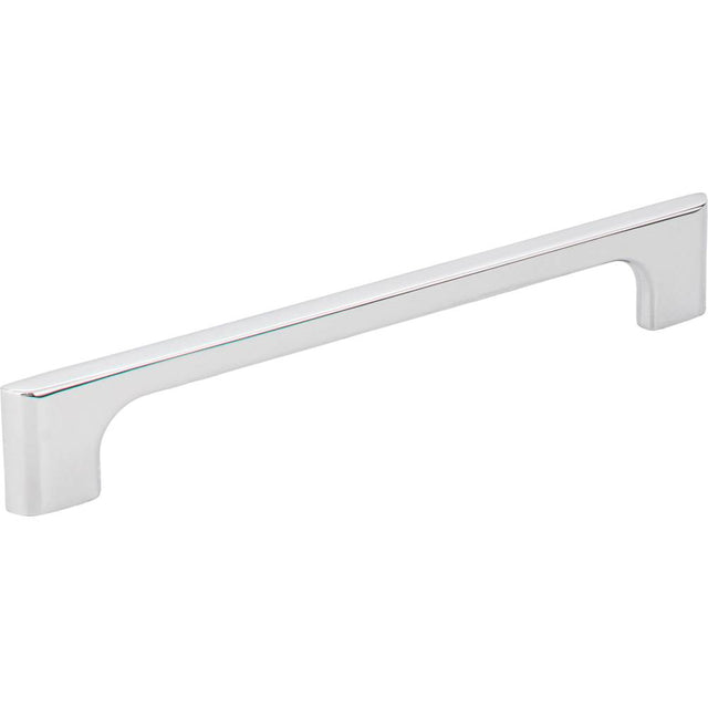 Jeffrey Alexander - 160 mm Center-to-Center Polished Chrome Asymmetrical Leyton Cabinet Pull - Polished Chrome
