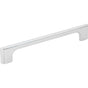 Jeffrey Alexander - 160 mm Center-to-Center Polished Chrome Asymmetrical Leyton Cabinet Pull - Polished Chrome