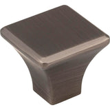 Jeffrey Alexander - 1-1/8'' Overall Length Brushed Pewter Square Marlo Cabinet Knob - Brushed Pewter