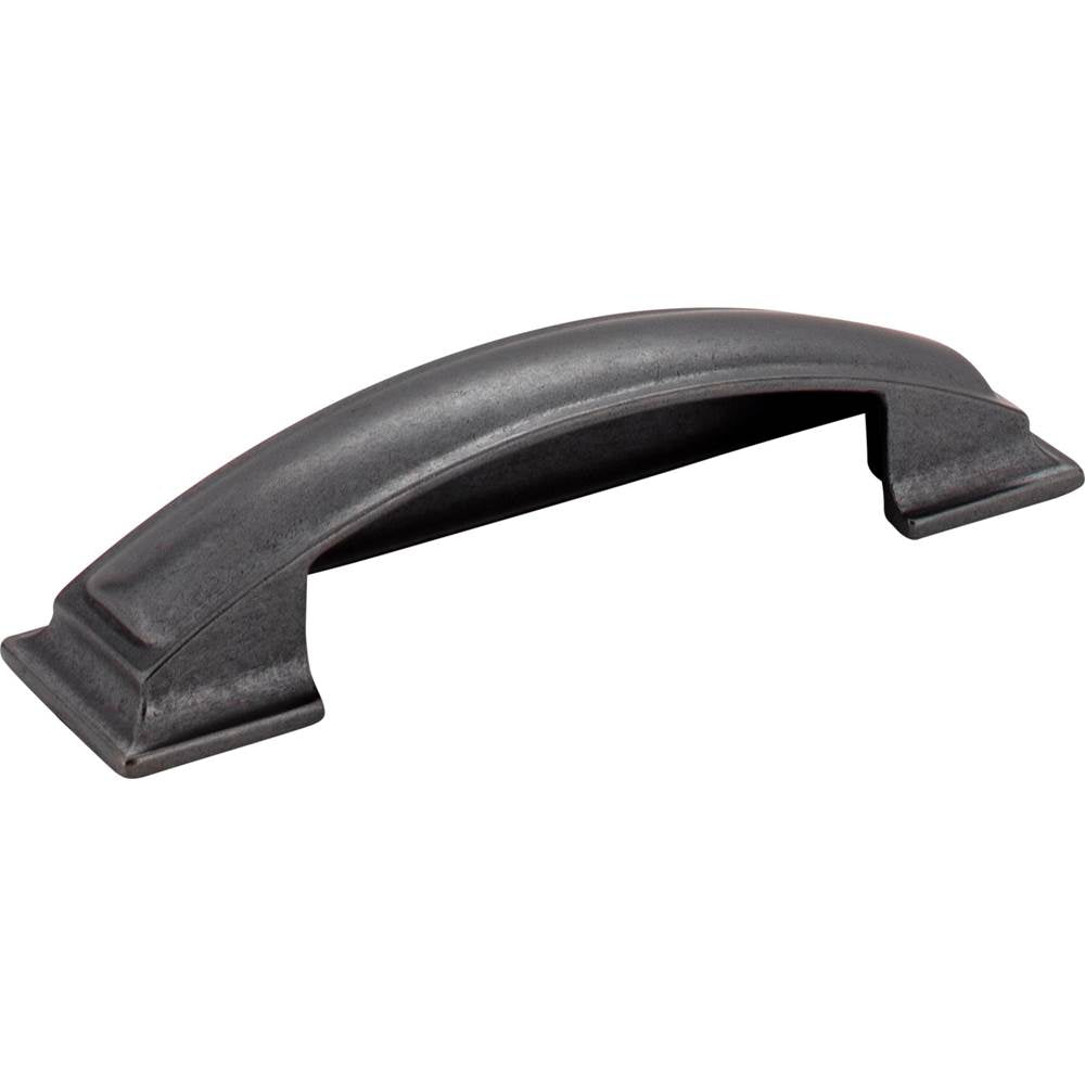 96 mm Center-to-Center Gun Metal Square Annadale Cabinet Cup Pull