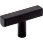 Jeffrey Alexander - 2'' Matte Black Dominique Cabinet ''T'' Knob - Matte Black