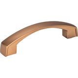 Jeffrey Alexander - 96 mm Center-to-Center Satin Bronze Merrick Cabinet Pull - Satin Bronze