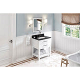30'' Hale Blue Wavecrest Vanity, Black Granite Vanity Top, undermount rectangle bowl