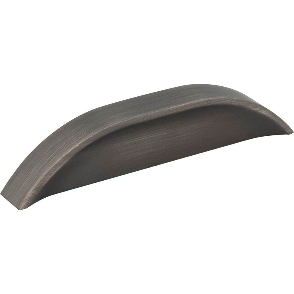 Jeffrey Alexander - 3'' / 96 mm Center-to-Center Brushed Pewter Elara Cabinet Pinch Pull - Brushed Pewter