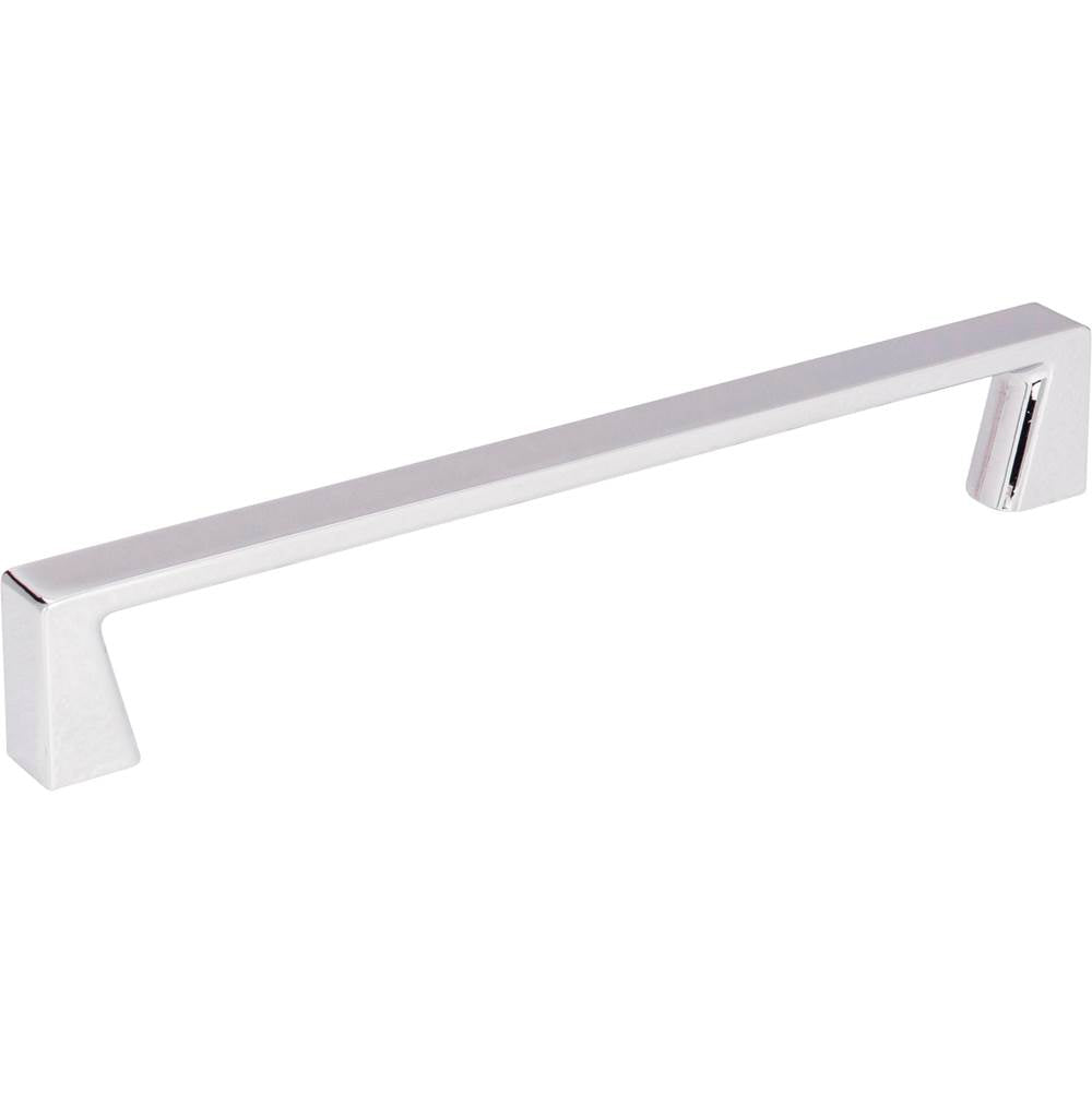 Jeffrey Alexander - 160 mm Center-to-Center Polished Chrome Square Boswell Cabinet Pull - Polished Chrome