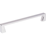 Jeffrey Alexander - 160 mm Center-to-Center Polished Chrome Square Boswell Cabinet Pull - Polished Chrome