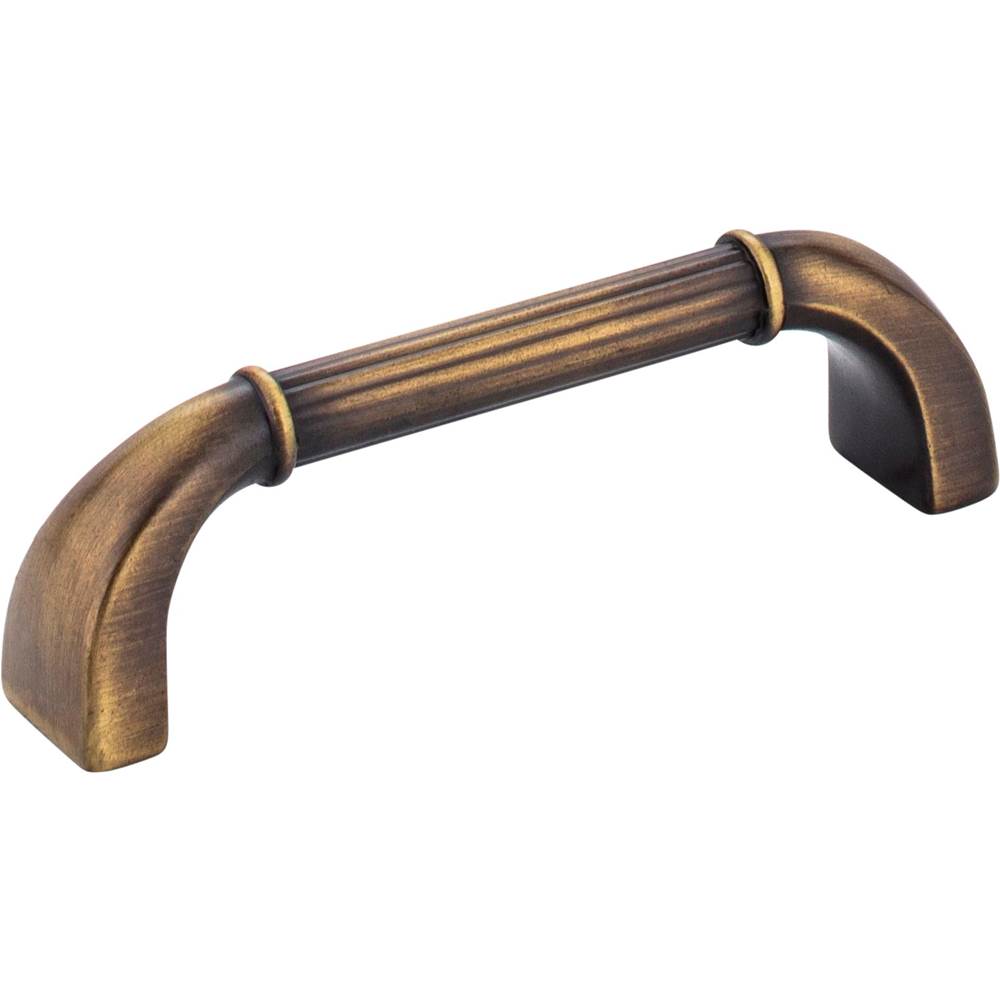 Jeffrey Alexander - 96 mm Center-to-Center Antique Brushed Satin Brass Cordova Cabinet Pull - Antique Brushed Satin Brass