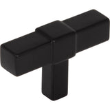 Jeffrey Alexander - 2'' Matte Black Zane Cabinet ''T'' Knob - Matte Black