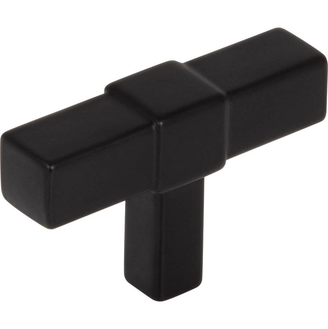 Jeffrey Alexander - 2'' Matte Black Zane Cabinet ''T'' Knob - Matte Black