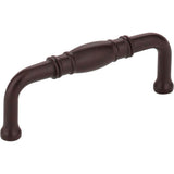 Jeffrey Alexander - 3'' Center-to-Center Dark Bronze Durham Cabinet Pull - Dark Bronze