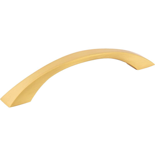 Jeffrey Alexander - 128 mm Center-to-Center Brushed Gold Flared Philip Cabinet Pull - Brushed Gold
