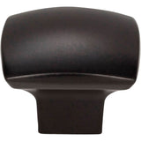 1-3/16'' Overall Length Matte Black Square Sonoma Cabinet Knob
