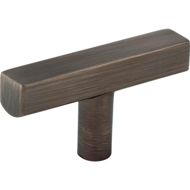 Jeffrey Alexander - 2-1/4'' Brushed Pewter Dominique Cabinet ''T'' Knob - Brushed Pewter