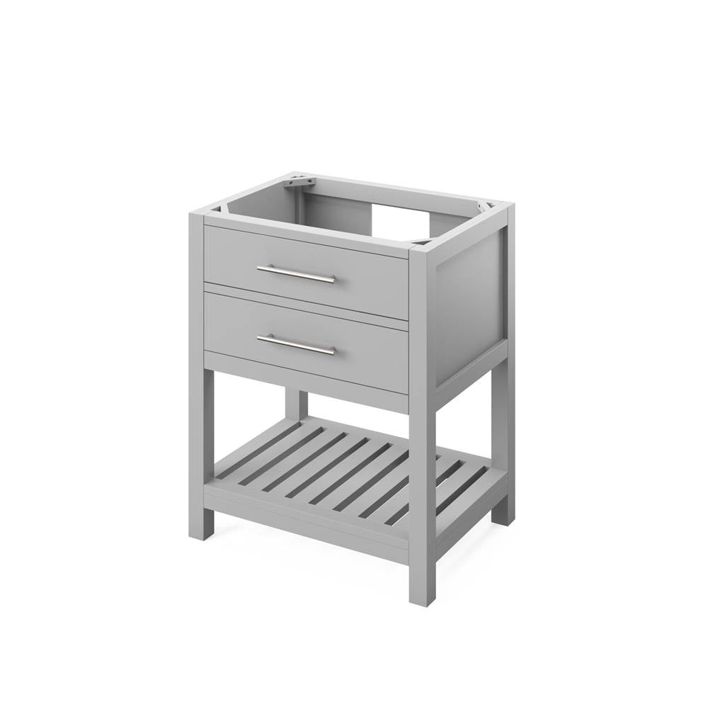 30'' Hale Blue Wavecrest Vanity, White Carrara Marble Vanity Top, undermount rectangle bowl