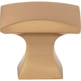 1-1/4'' Overall Length Satin Bronze Flared Philip Cabinet Knob