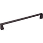 Jeffrey Alexander - 224 mm Center-to-Center Matte Black Square Boswell Cabinet Pull - Matte Black