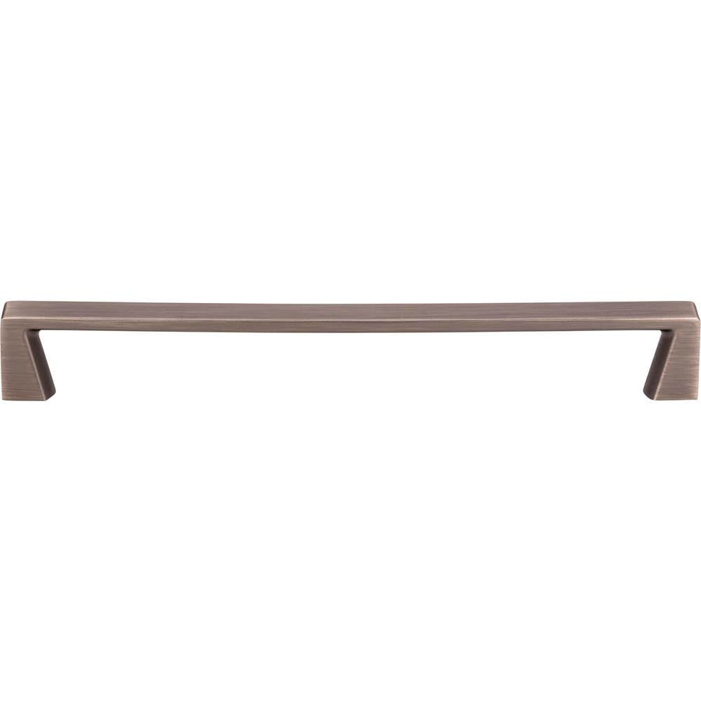 192 mm Center-to-Center Brushed Pewter Square Boswell Cabinet Pull
