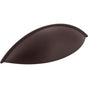 Jeffrey Alexander - 96 mm Center-to-Center Dark Bronze Bordeaux Cabinet Cup Pull - Dark Bronze
