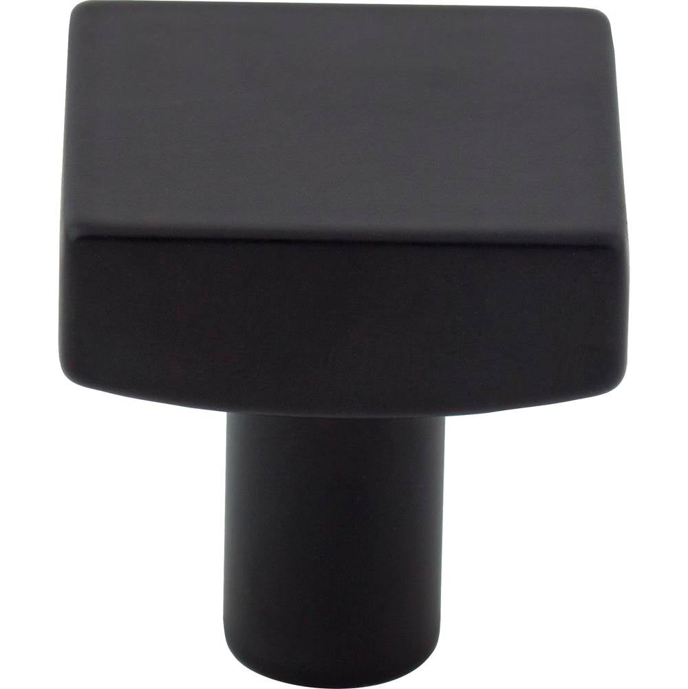 1-1/8'' Overall Length Matte Black Square Dominique Cabinet Knob
