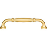 128 mm Center-to-Center Brushed Gold Tiffany Cabinet Pull