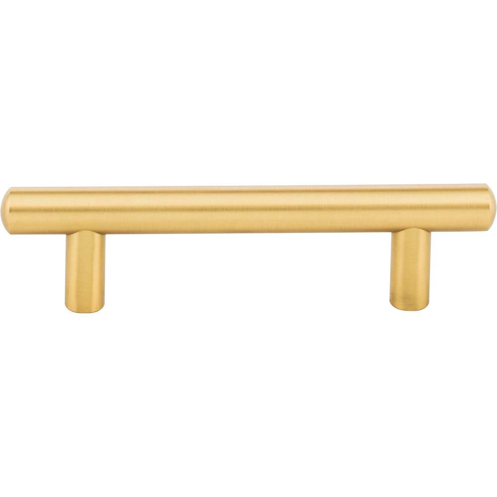 96 mm Center-to-Center Brushed Gold Key West Cabinet Bar Pull