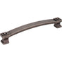 Jeffrey Alexander - 160 mm Center-to-Center Distressed Pewter Square Delmar Cabinet Pull - Distressed Pewter
