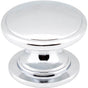 Jeffrey Alexander - 1-1/4'' Diameter Polished Chrome Durham Cabinet Knob - Polished Chrome