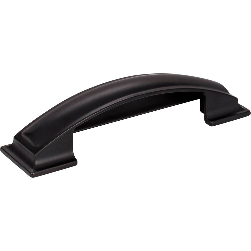 Jeffrey Alexander - 96 mm Center-to-Center Matte Black Square Annadale Cabinet Cup Pull - Matte Black