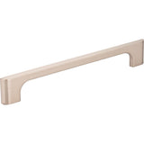 Jeffrey Alexander - 160 mm Center-to-Center Satin Nickel Asymmetrical Leyton Cabinet Pull - Satin Nickel