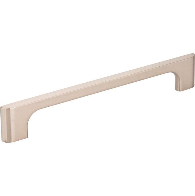 Jeffrey Alexander - 160 mm Center-to-Center Satin Nickel Asymmetrical Leyton Cabinet Pull - Satin Nickel