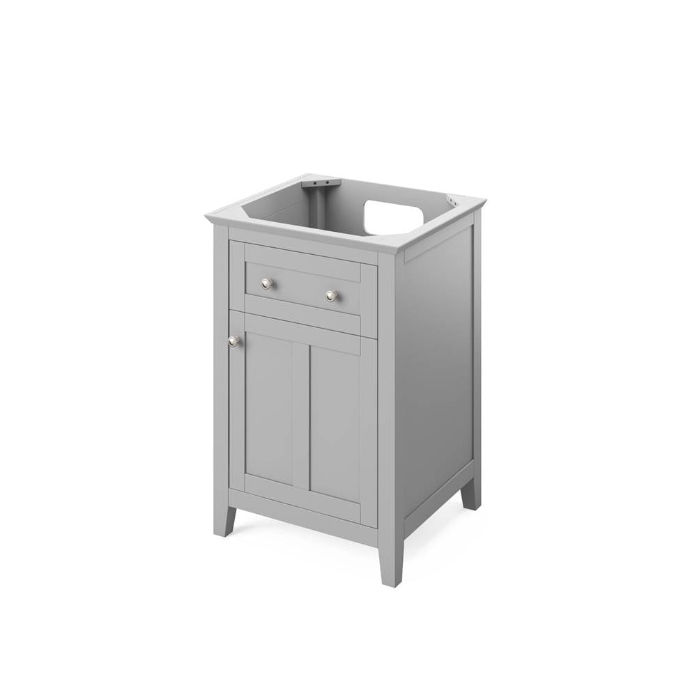 24'' Hale Blue Chatham Vanity, White Carrara Marble Vanity Top, undermount rectangle bowl