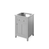 24'' Hale Blue Chatham Vanity, White Carrara Marble Vanity Top, undermount rectangle bowl