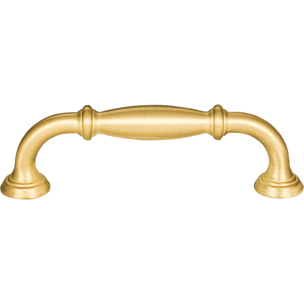 96 mm Center-to-Center Brushed Gold Tiffany Cabinet Pull