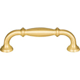 96 mm Center-to-Center Brushed Gold Tiffany Cabinet Pull