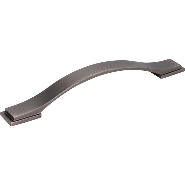 Jeffrey Alexander - 160 mm Center-to-Center Brushed Pewter Strap Mirada Cabinet Pull - Brushed Pewter