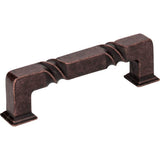 Jeffrey Alexander - 96 mm Center-to-Center Distressed Oil Rubbed Bronze Rustic Twist Tahoe Cabinet Pull - Distressed Oil Rubbed Bronze