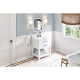 30'' Hale Blue Wavecrest Vanity, Calacatta Vienna Quartz Vanity Top, undermount rectangle bowl