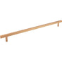 Jeffrey Alexander - 18'' Center-to-Center Satin Bronze Square Dominique Appliance Handle - Satin Bronze