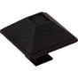 Jeffrey Alexander - 1-1/2'' Overall Length Matte Black Square Tahoe Cabinet Knob - Black
