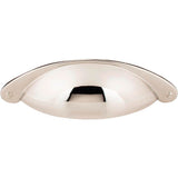 3'' Center-to-Center Polished Nickel Lyon Cabinet Cup Pull