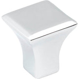 Jeffrey Alexander - 7/8'' Overall Length Polished Chrome Square Marlo Cabinet Knob - Polished Chrome