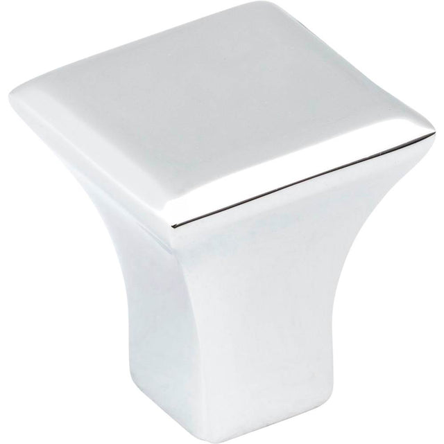 Jeffrey Alexander - 7/8'' Overall Length Polished Chrome Square Marlo Cabinet Knob - Polished Chrome