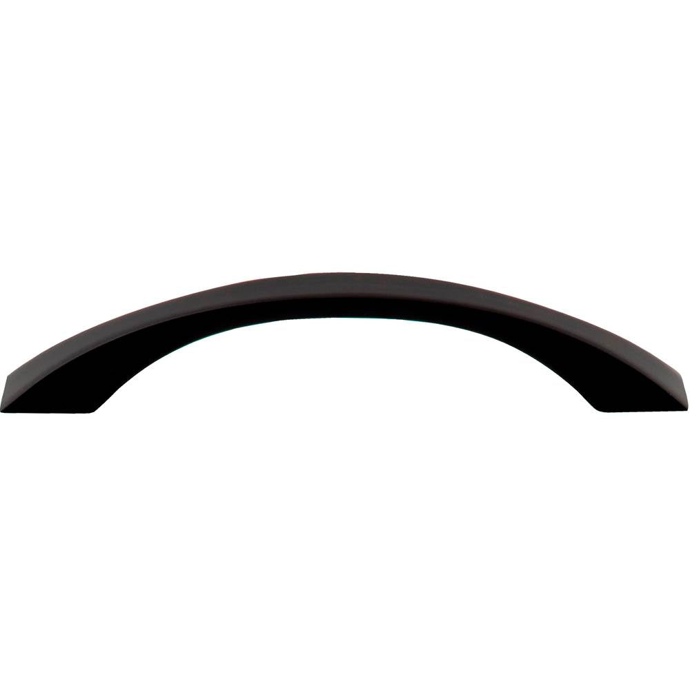 128 mm Center-to-Center Matte Black Flared Philip Cabinet Pull