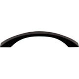 128 mm Center-to-Center Matte Black Flared Philip Cabinet Pull