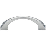 96 mm Center-to-Center Brushed Gold Arched Roman Cabinet Pull