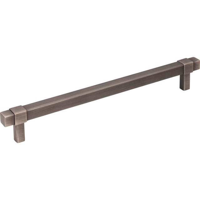 Jeffrey Alexander - 192 mm Center-to-Center Brushed Pewter Square Zane Cabinet Pull - Brushed Pewter