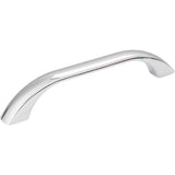 Jeffrey Alexander - 128 mm Center-to-Center Polished Chrome Square Sonoma Cabinet Pull - Polished Chrome