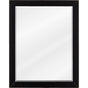 Jeffrey Alexander - 22'' W x 1'' D x 28'' H Black Cade mirror - Black