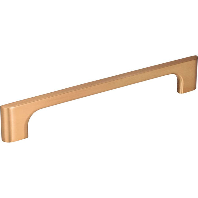 Jeffrey Alexander - 160 mm Center-to-Center Satin Bronze Asymmetrical Leyton Cabinet Pull - Satin Bronze