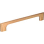 Jeffrey Alexander - 160 mm Center-to-Center Satin Bronze Asymmetrical Leyton Cabinet Pull - Satin Bronze